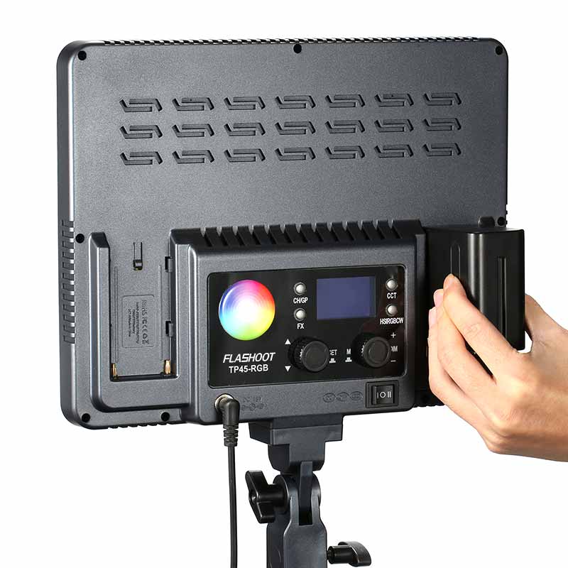 Sutefoto FL45RGB 420pcs Led 2800K-10000K Dimmable Video Light for Studio Photo Shooting Photograph  RGB panel light
