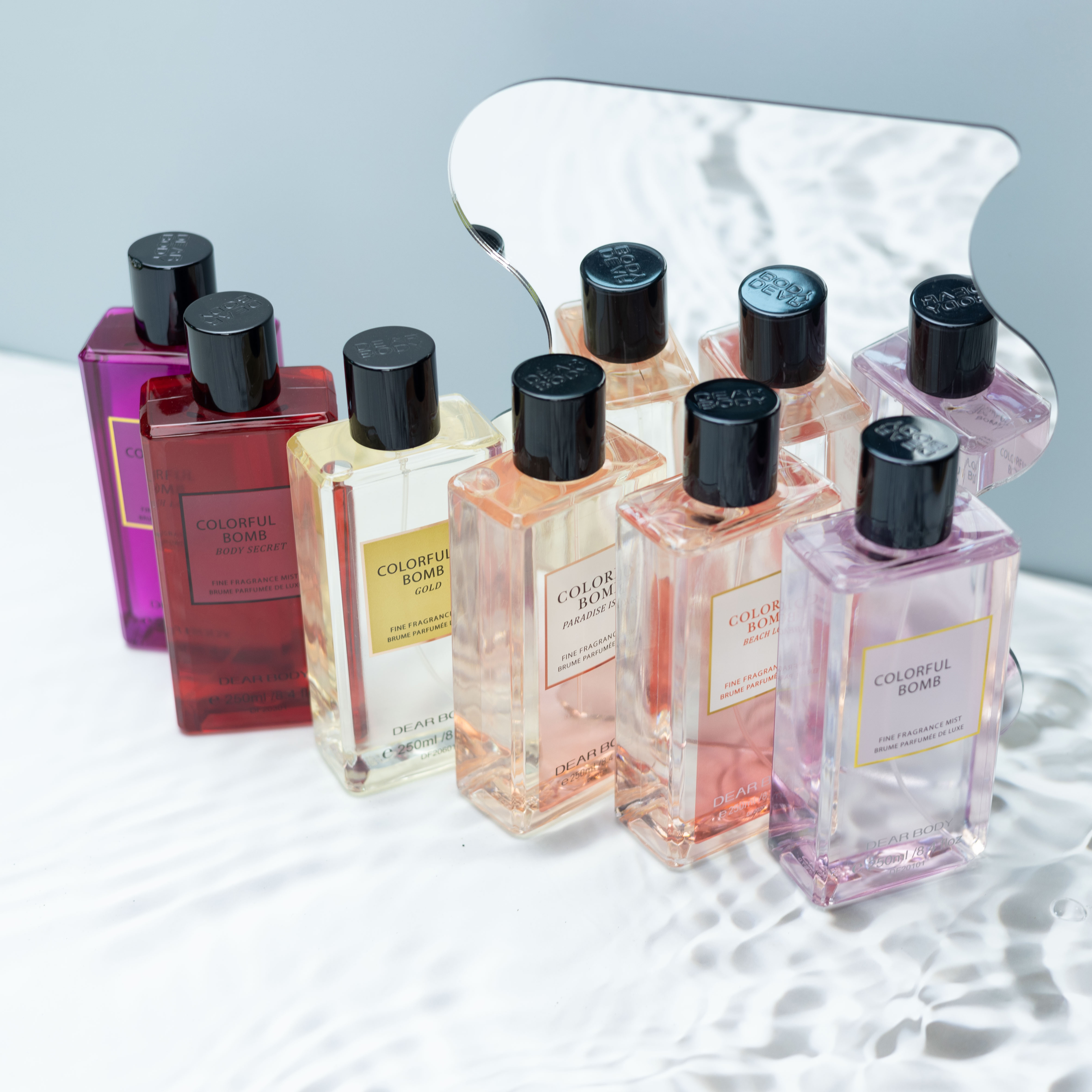 2024 newest 250ML long lasting and deodorant perfume fragrance mist with charming scent body splash women's perfume