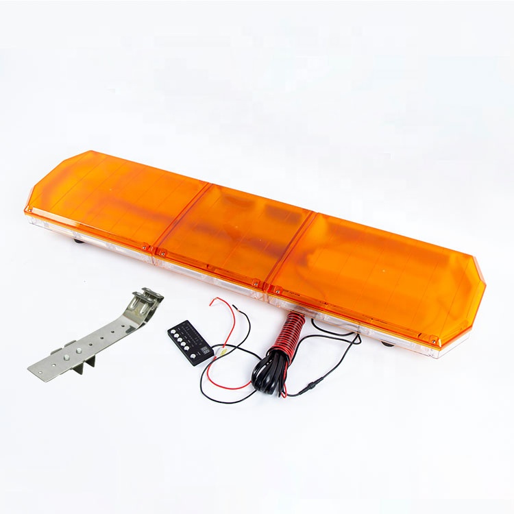 1,2 метр Янтарный 12V-24V 220W COB светодиодный предупреждающий мигающий свет бар