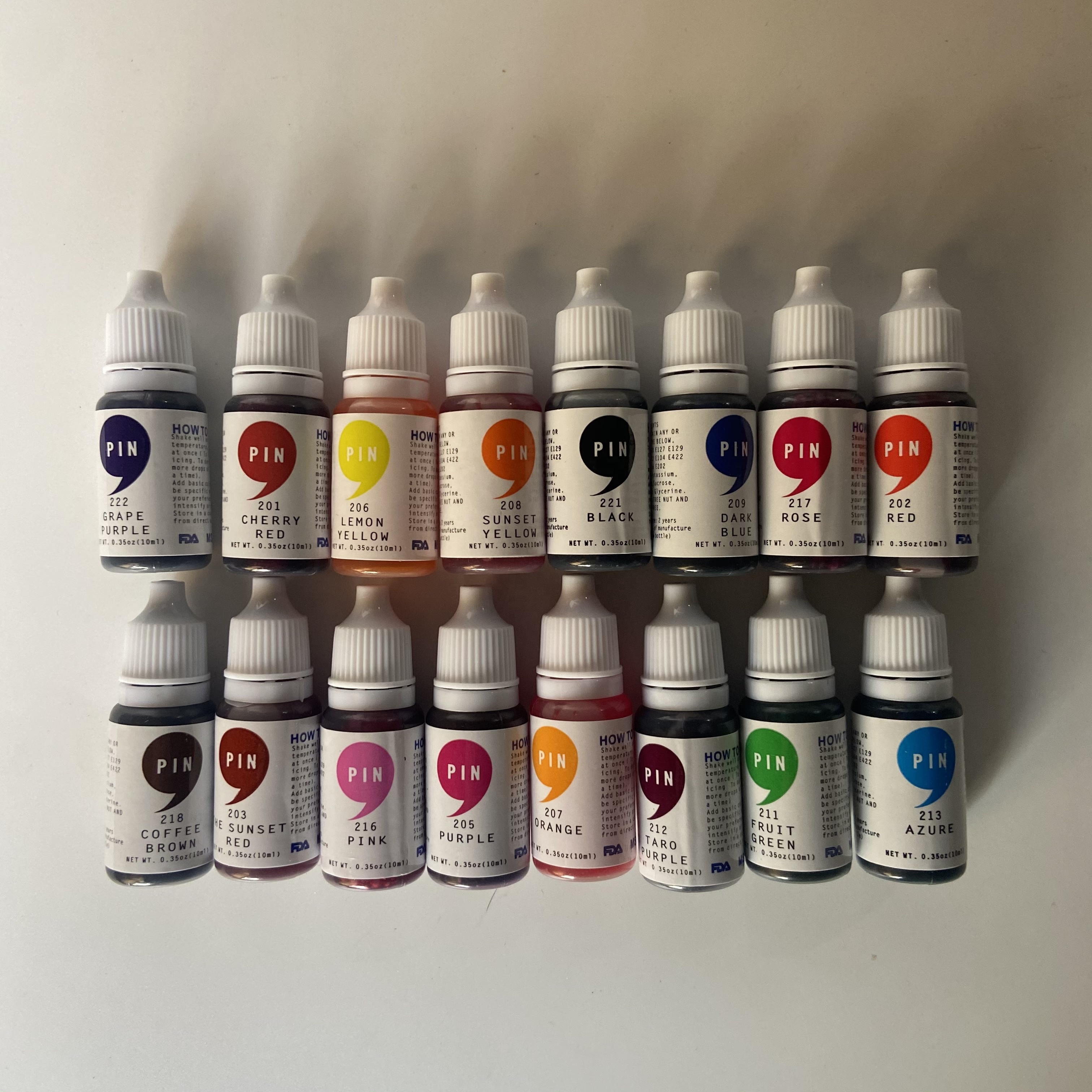 Baking ingredients edible food coloring liquid 16 color cake decoration tools