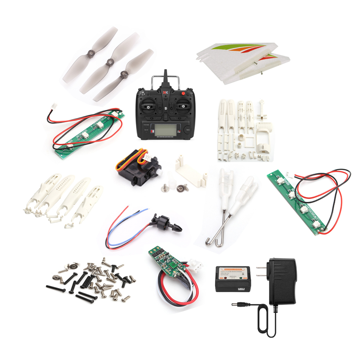WLtoys XKS X450 RC планер самолета запасные части мотор/печатная плата/сервопривод/хвостовые лезвия/винт/корпус/пропеллер/приемник/ESC