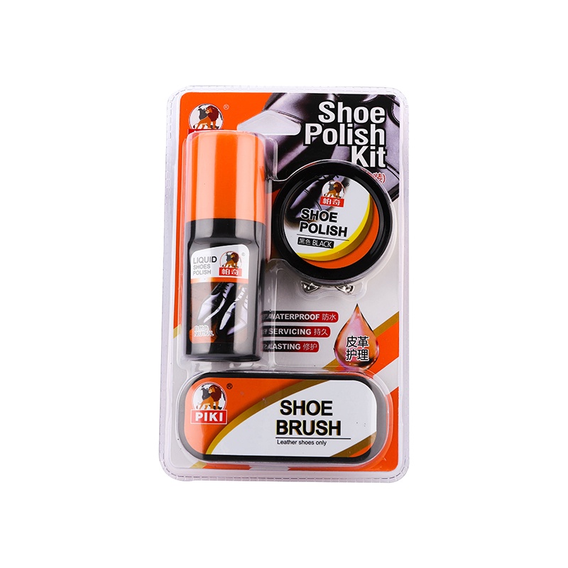 China good shoe shine neutral shoe care set cleaner sponge applicator shoe care kit leather polishing kit