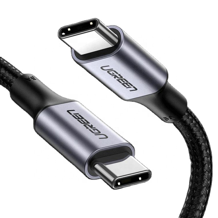 Кабель Ugreen с USB C на Type C PD 100 Вт, зарядный кабель для MacBook iPad Pro, быстрая зарядка 4,0 USB-C, шнур для быстрой зарядки USB