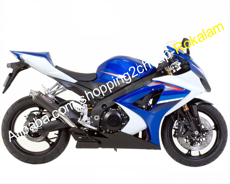 Мотоциклетный комплект GSXR1000 K7 07 08 обтекатель для Suzuki GSX-R1000 2007 2008 синий белый Обтекатели кузова