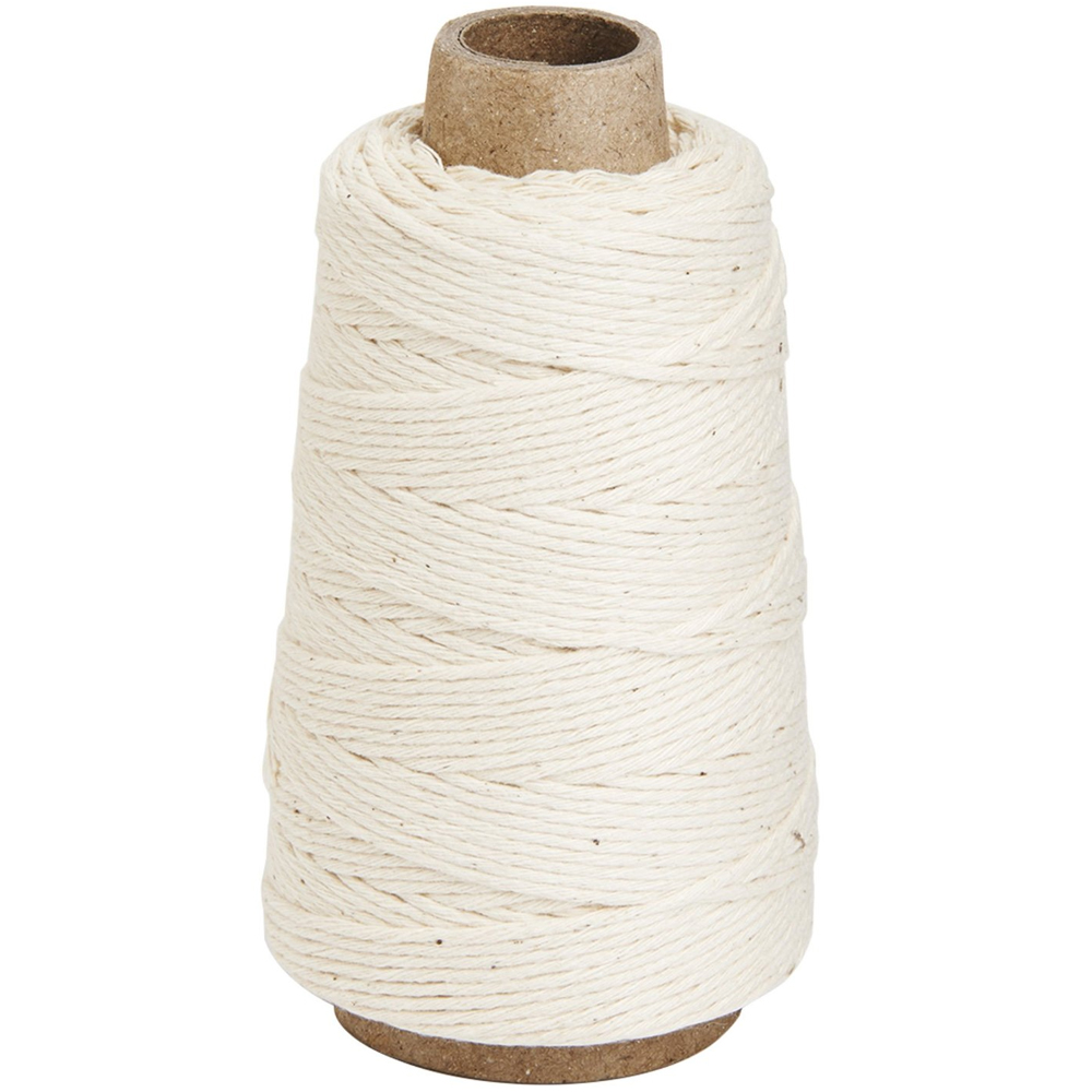 amazon hot sale 3 strand 100% natural twist cotton rope cooking twine 3mm