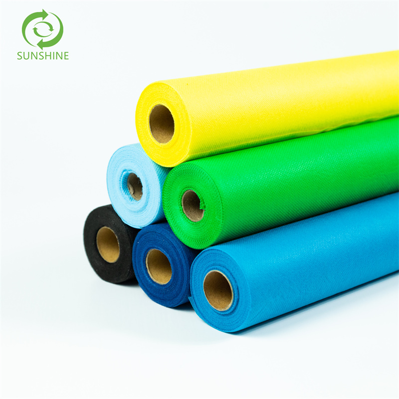 Sunshine TNT 100%PP Disposable Non Woven Fabric Table Cloth Cover Roll Non Woven Fabric