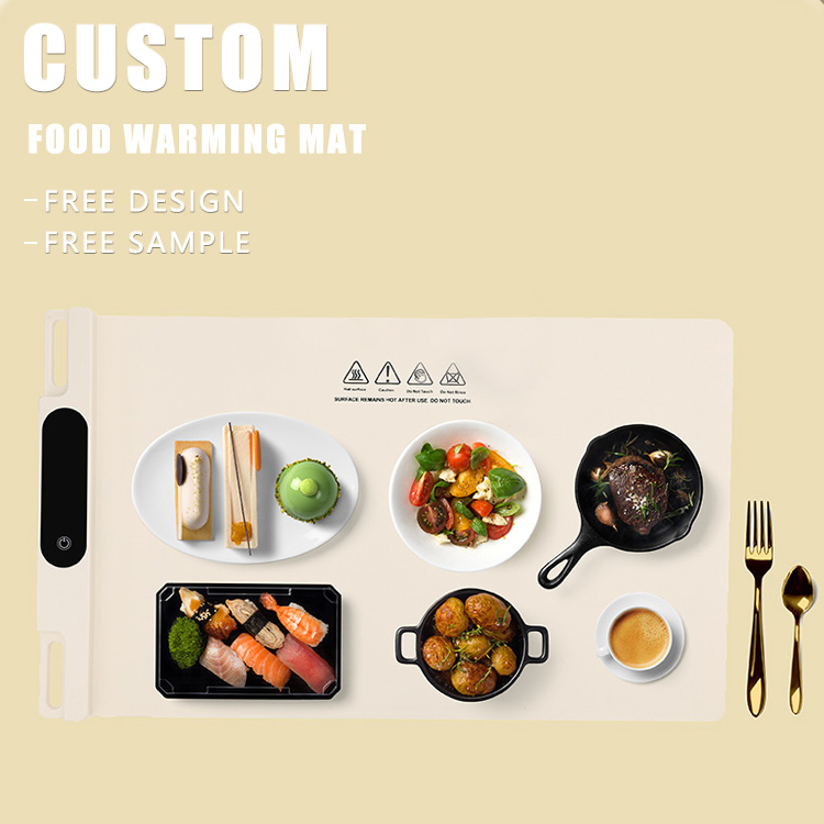 American Style Indoor/outdoor Blue Colour Food Warming Mat Fast Heating Silicone Electric Upgraded Graphene Full Surface