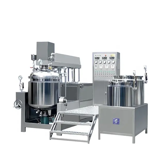 Yuxiang 100L Cosmetic Cream vacuum homogenizing emulsifier mixing machine