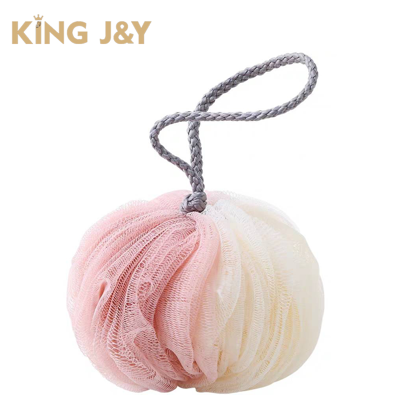 Экологически чистая розовая губка для ванны loofah для душа для девочки, с логотипом