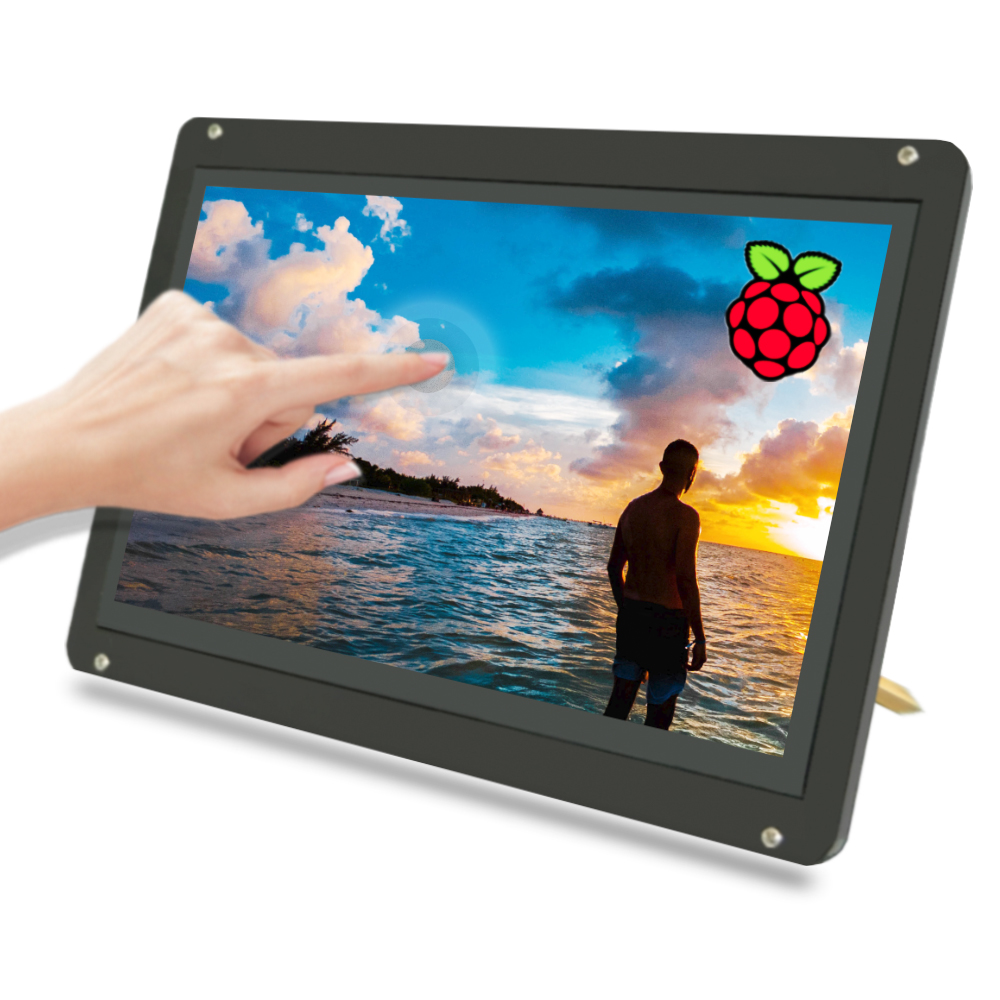 Оптовая продажа 7 дюймов 800x480 Сенсорный экран для контроля уровня сахара в крови с корпус, 60 Гц питаемые через USB порт HD емкостный сенсорный экран, совместимому с HDMI тонкий RPI дисплей экран