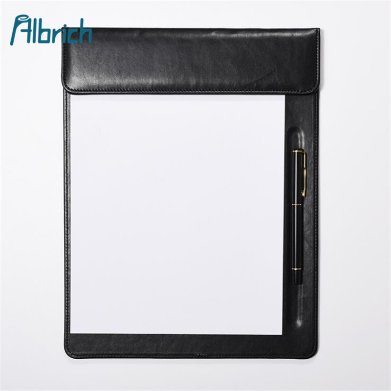 A4 office supplies conference splint pad conference clip magnetic buckle document splint leather writing pad plate clip