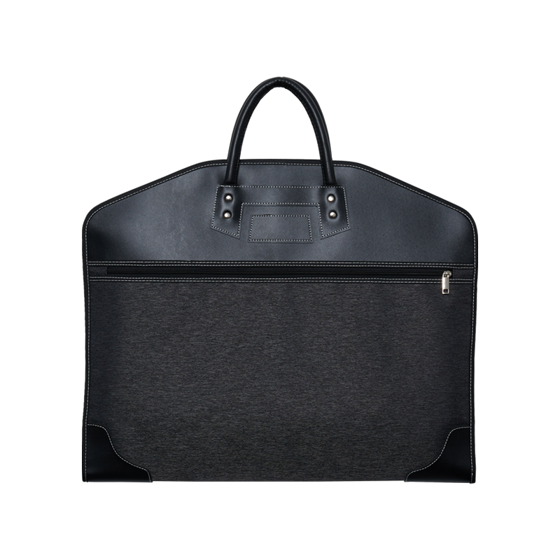Hot Sale High Quality Fashioned Black Color Zipper Leather Travel Luxury Garment Bag In Stock