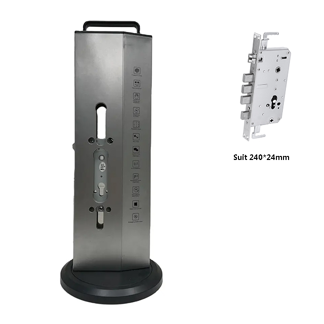 Wholesale Price Smart Fingerprint Lock Showing 6068 Mortise Display Stand ABS Display Racks Lock Frame