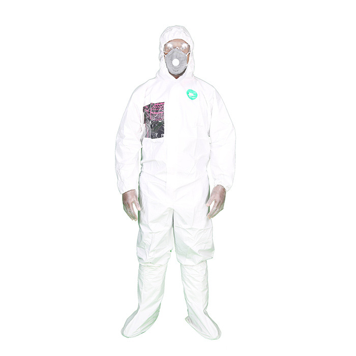 Nuclear radiation protection suit chemical resistant waterproof protection coveralls with chest window
