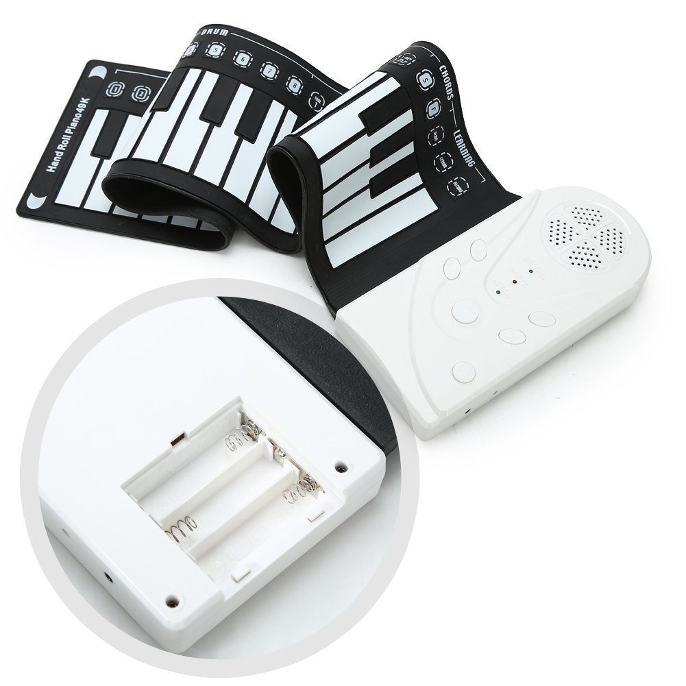 Portable 49 Keys Flexible Roll Up Piano Electronic Soft Music Keyboard Piano