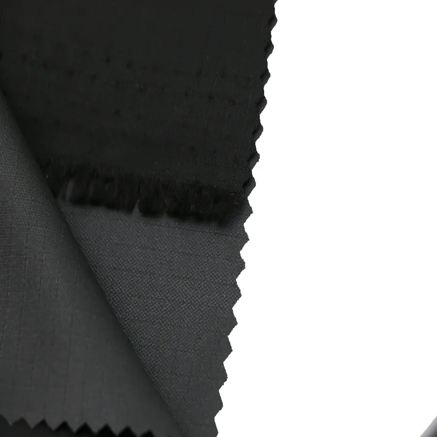 100%nylon 210D 0.4 Waterproof grid  nylon Oxford Fabric With Pu Coating