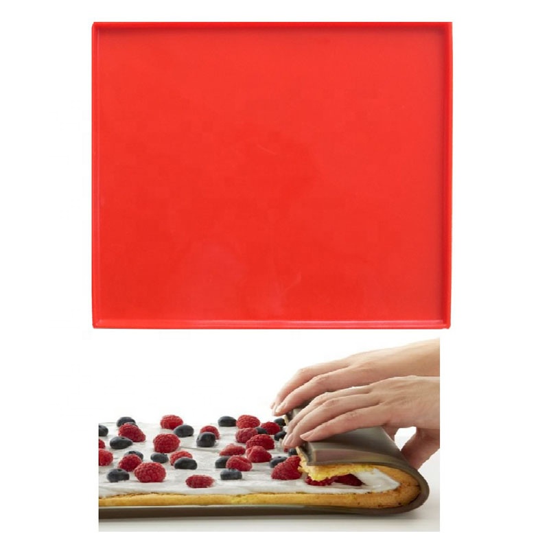 Roll Mold- Silicone Baking Sheet Mat Jelly Roll Pan Baking Tray Pastry Mat Cookies Mold