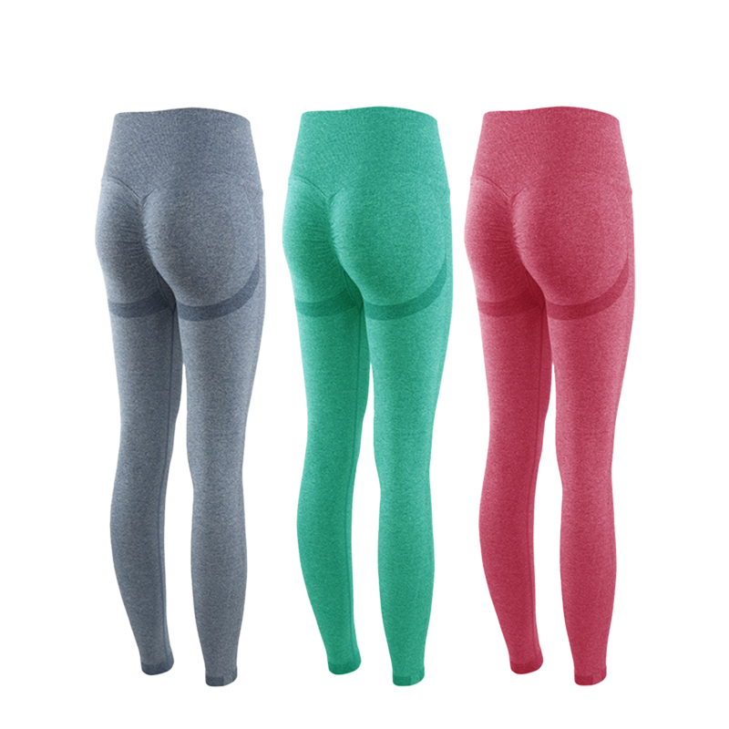 Breathable scrunch butt women leggings yoga pants gym high waist leggings