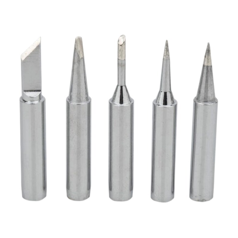 JCD 900M-T 5pcs Lead-free Solder Iron Tip Welding Head Set Inside Hot Bare Copper Electric Soldering Iron Tips