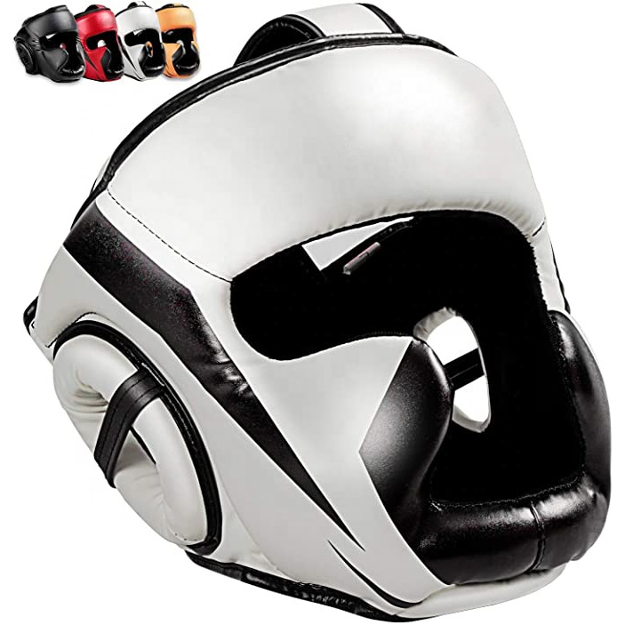 OEM Boxing Headgear Helmet MMA Kickboxing Head Guard Martial Arts PU Leather Taekwondo Equipment