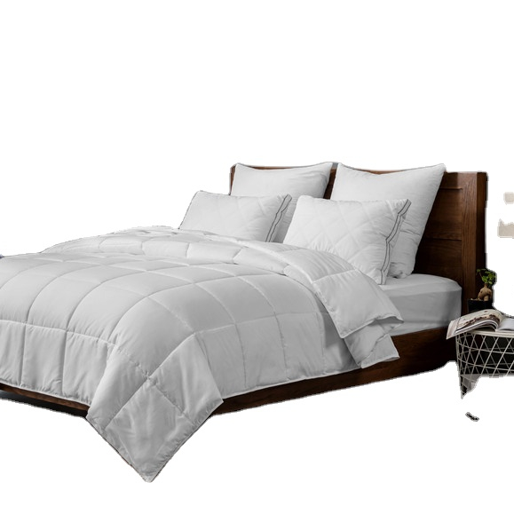 Custom Wholesale Luxury White duvet goose alternative comforter Microfiber Goose Feather Quilt Comforter for Sale