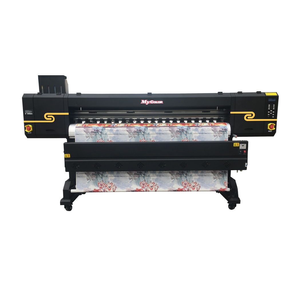 Flatbed Inkjet Printer Hot Sale F3 Sublimation Printer With 3 I3200/4720 Hoson Board Tension Collection System Inkjet Printer Flatbed Printer 1.8m