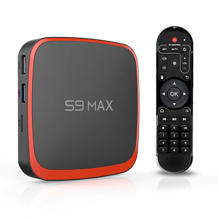 2 ГБ + 16 ГБ, 4 Гб + 32/64G tvbox S9 MAX S905X3 сетевой Декодер каналов кабельного телевидения Android 9,0 двухъядерный процессор Wi-Fi 8k TV box Сетевой Видео-проигрыватель