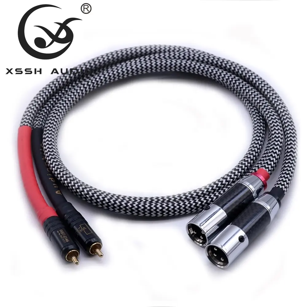 YIVO XSSH Hifi DIY Audio & Video 1 pair Wholesales Female XLR to RCA or Male XLR plug Audio Cable