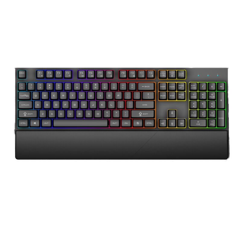 Металлическая игровая клавиатура GK60 с подсветкой RGB, игровая Проводная клавиатура со съемными механическими ручками