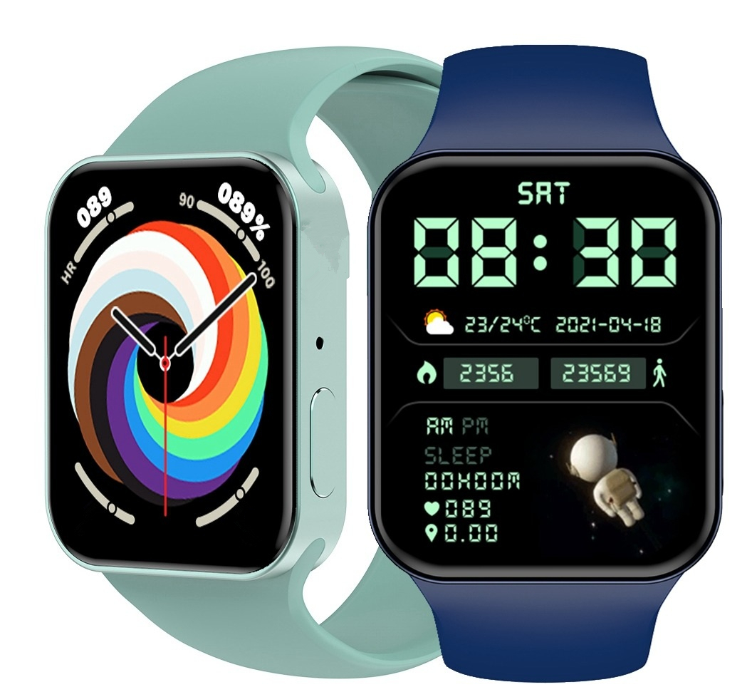 Smart Watch 7 1.82 Inch Full Screen IP68 Waterproof Blood Pressure Blood Oxygen Rotation Button IWO7 Sports Smartwatch Series 7