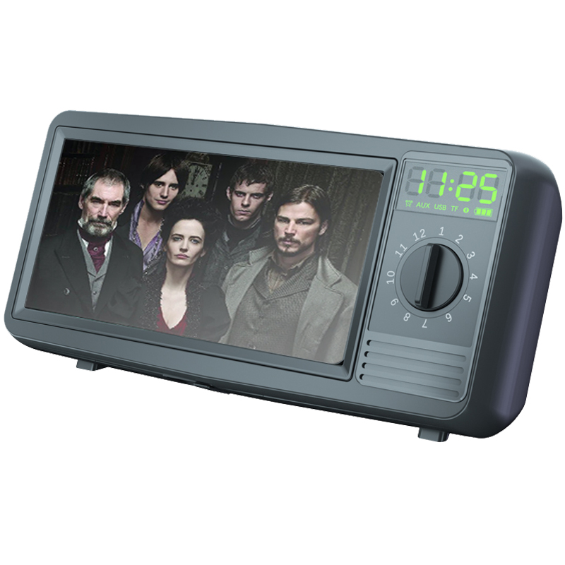 Trending 2021 Alarm Clock Portable Speaker with Wireless Charging