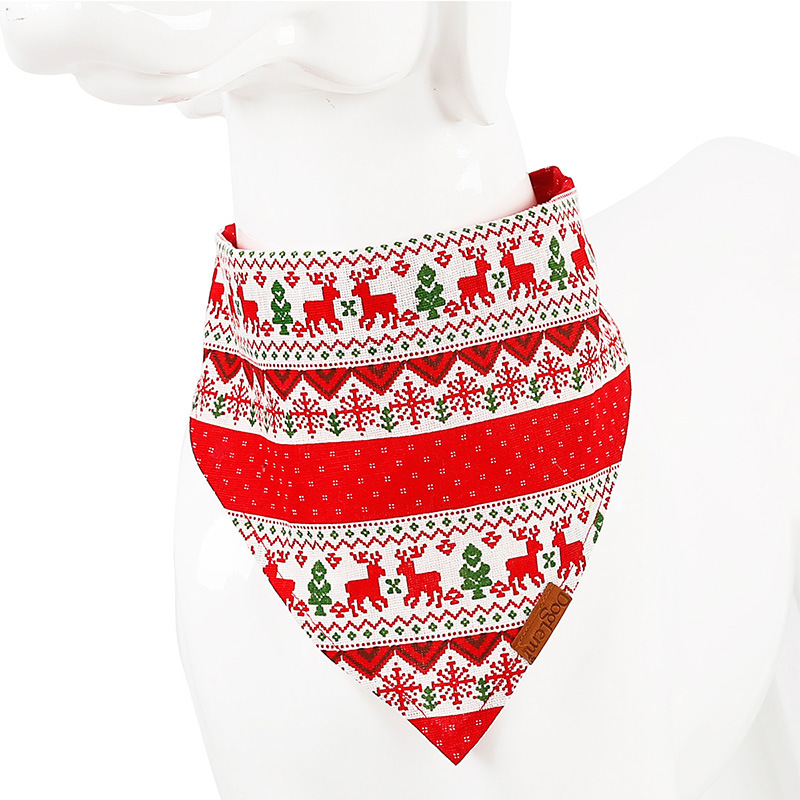 Pet triangle towel Dog multicolor scarf Fashion Festival dog handkerchief Bib 2021 amazon hot
