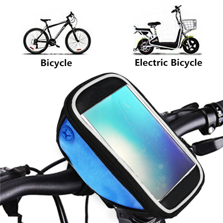 Water Resistant Riding Cell Phone Case Mountain Bicycle Phone Mount Bag