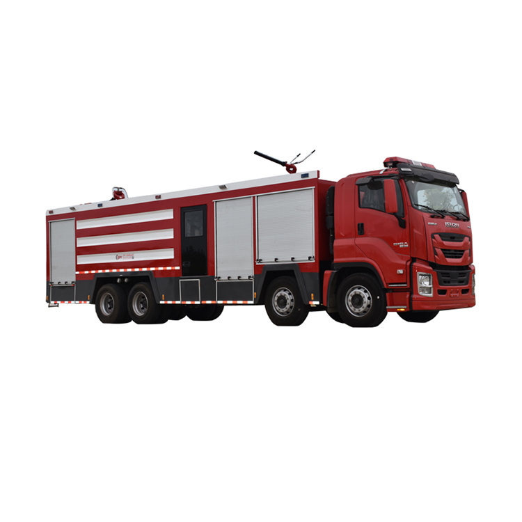 Isuzu Giant VC61 Giga Fire Car 18Ton Water Foam Powder Fire Fighting Vehicle 8*4 Fire Engine Truck at Discount