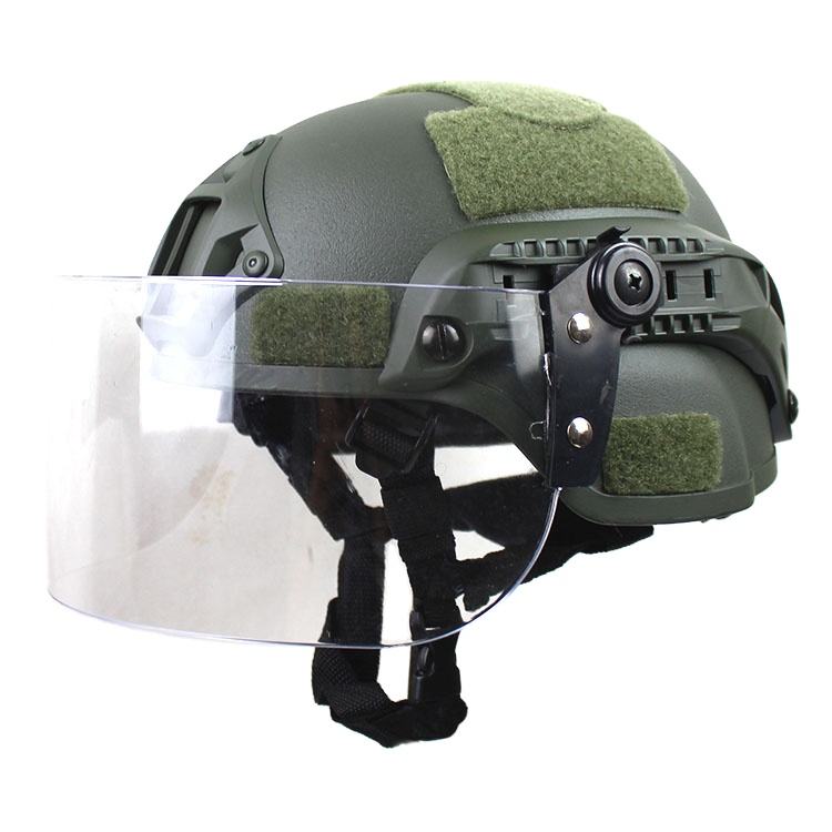High Impact Resistant R iot Safety helmet with Adjustable Head Band and Chin Strap