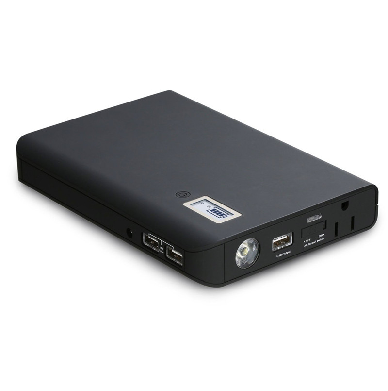 Универсальный AC/DC 110V 220V Инвертор питания AC Power Bank Портативный портативных зарядных устройств 24000 мАч 85 Вт для электрических приборов