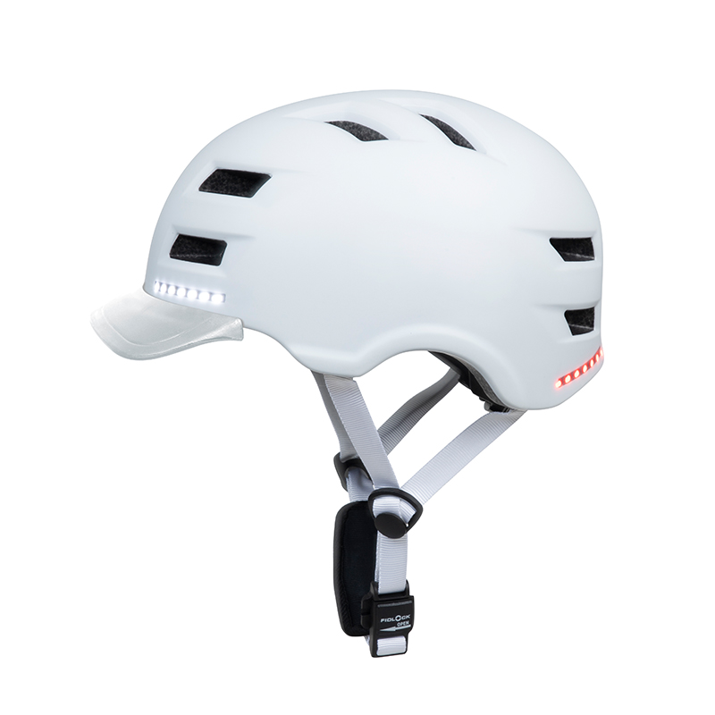 MOON LED Warning Smart Helmet In-modle Urban Electric Scooter Women Men Skateboard helmet bike bicycle helmet