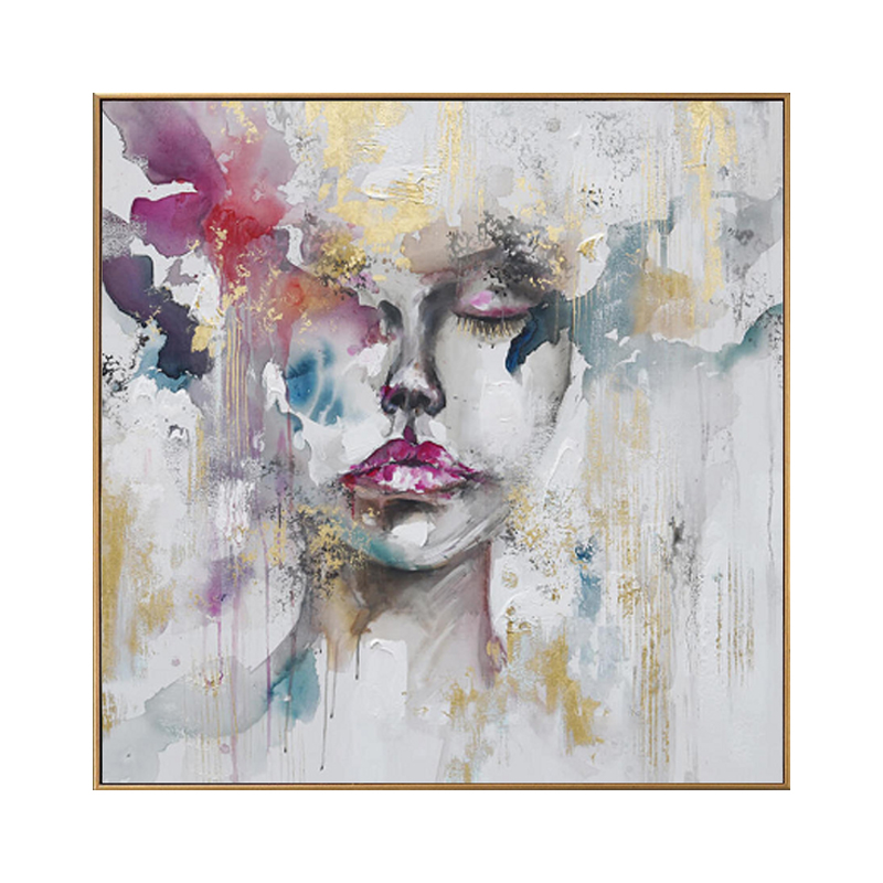 sexy luxury modern abstract portrait oil painting decorative painting for wall art