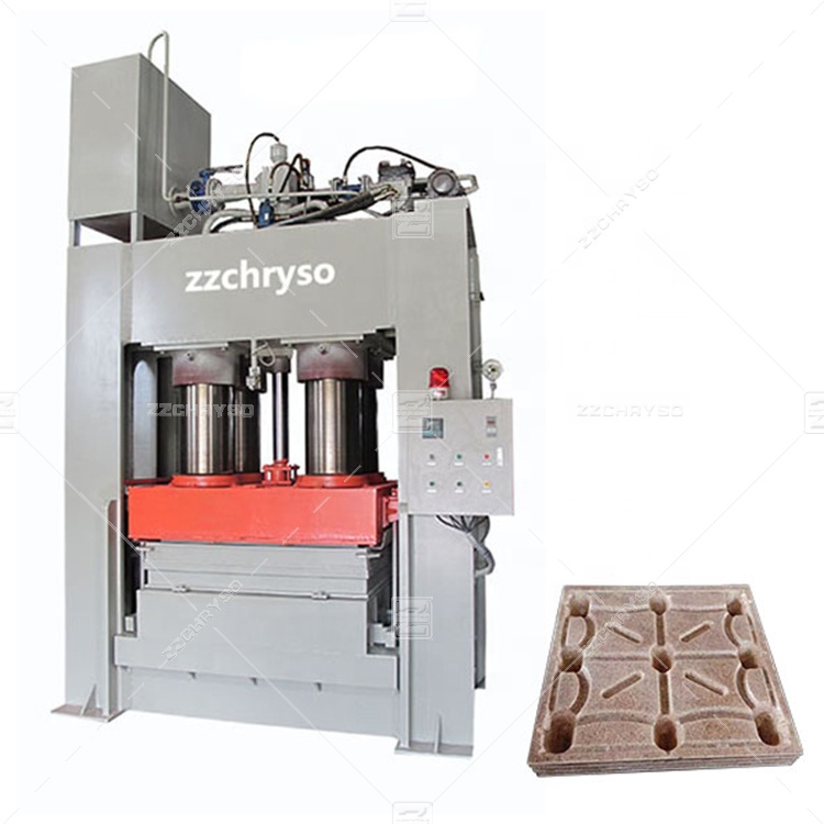 Good quality wood Sawdust wood pallet compressed hot press Machine for sale