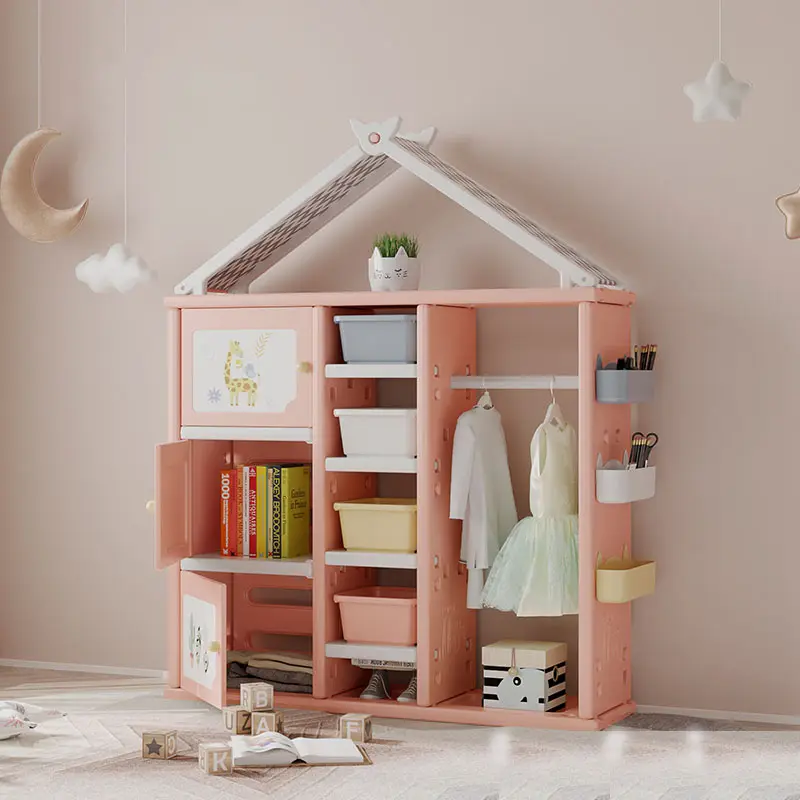 All-Match Kids Toy Shelf For Girls Repisas Para Juguetes Children Kids Storage Cabinet