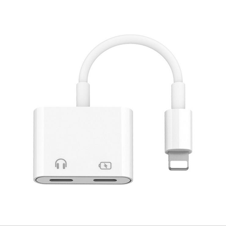 Новинка 2021, Разветвитель для наушников Apple Audio с зарядным адаптером Aux, двойной 8-контактный кабель для iphone 12, 11, X, 8, 7