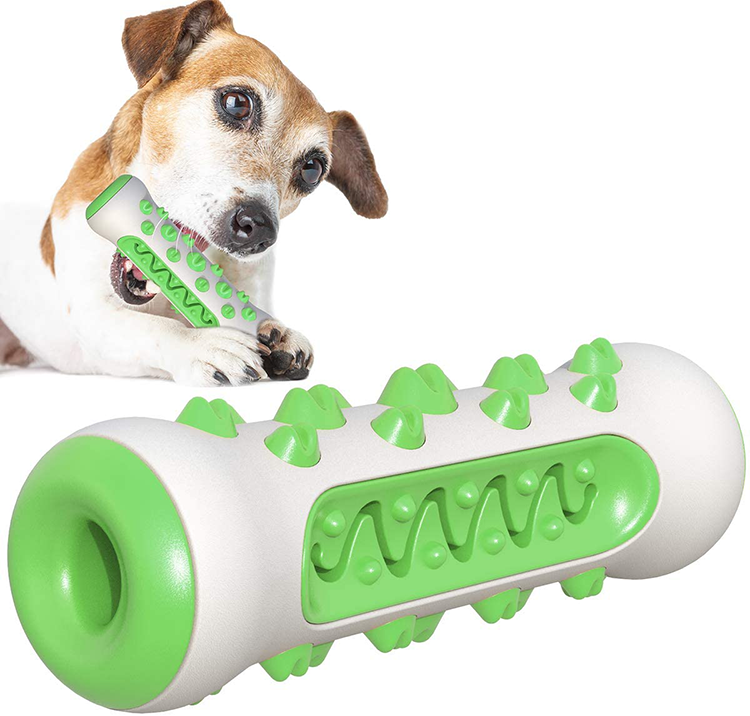 Non-Toxic bone shape dog silicone Chew Toy Teeth Grinding And Cleaning Dog Molar Stick For Small & Medium Dogs