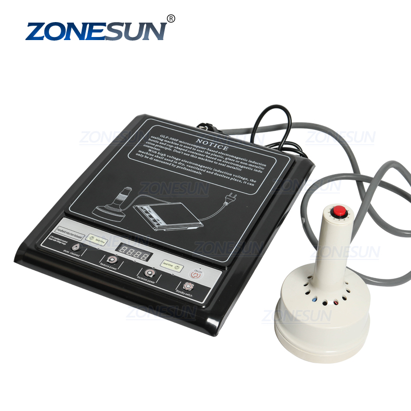 ZONESUN GLF-500F Micro запайки Ручные электромагнитной индукции запечатывания алюминиевой фольгой непрерывный индукционный запаиватель