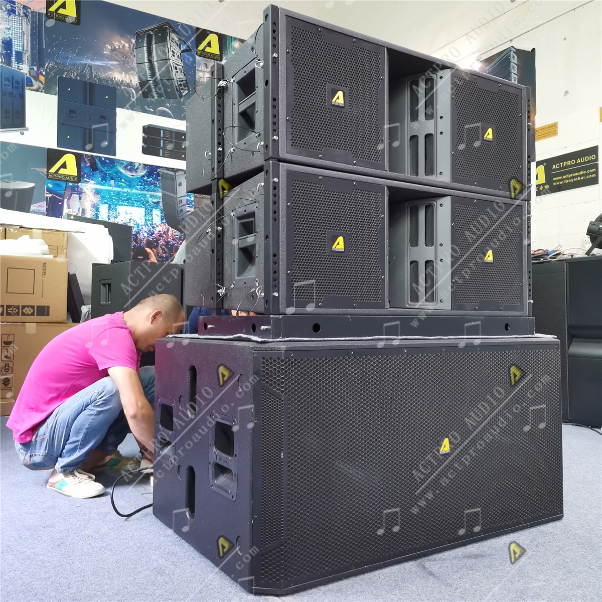PA VT4888 4889 линейный громкоговоритель 3-сторонний Выход 2*12 ''2*15'' линейного массива колонки с питанием линейного массива с DSP j bl колонки