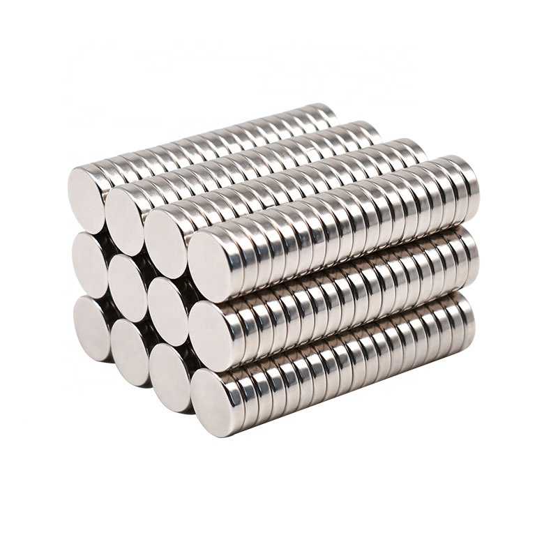 Super Strong N35 N42 N52 Rare Earth NdFeB Nickel-coating Disc Neodymium Magnets
