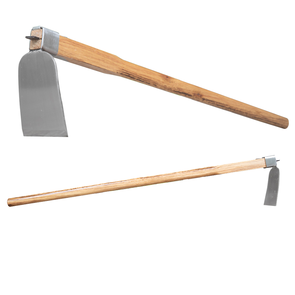 Good Selling Carbide Steel Wooden All Manual Premium Hand Forged Plow Long Handle Carbon Garden Rake Stainless Hoe