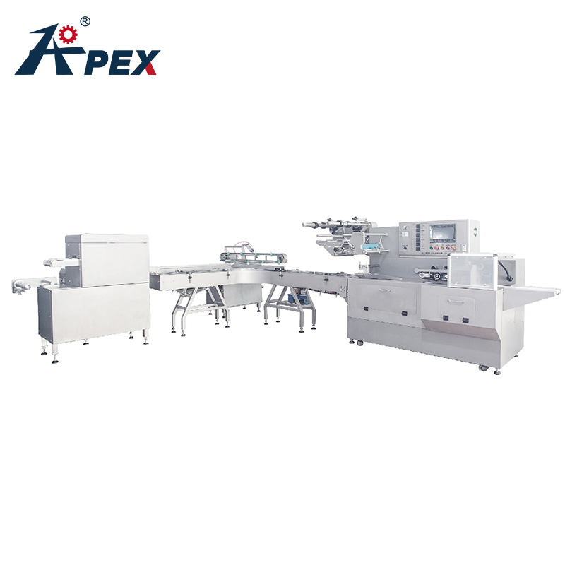 High Quality Industrial Ice Pop Paper Tray Auto Forming Cheese Automatic Food Biscuit Packing Line