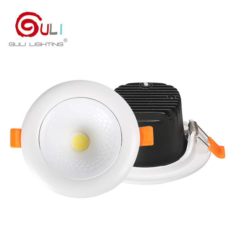 Modern indoor ceiling lighting aluminum cover pc housing dimmable led pot light