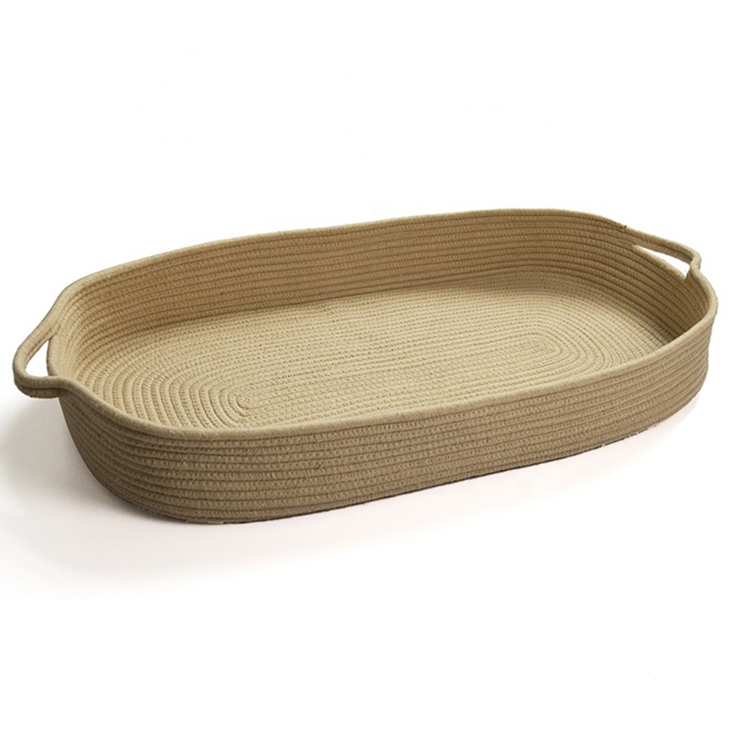 Snoozzz moses baby changing basket cotton rope baby change basket with pad
