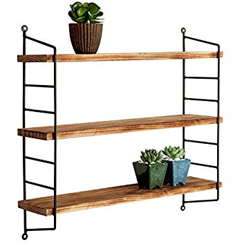 Retro fashion simple display rack indoor living room bedroom wooden storage display rack